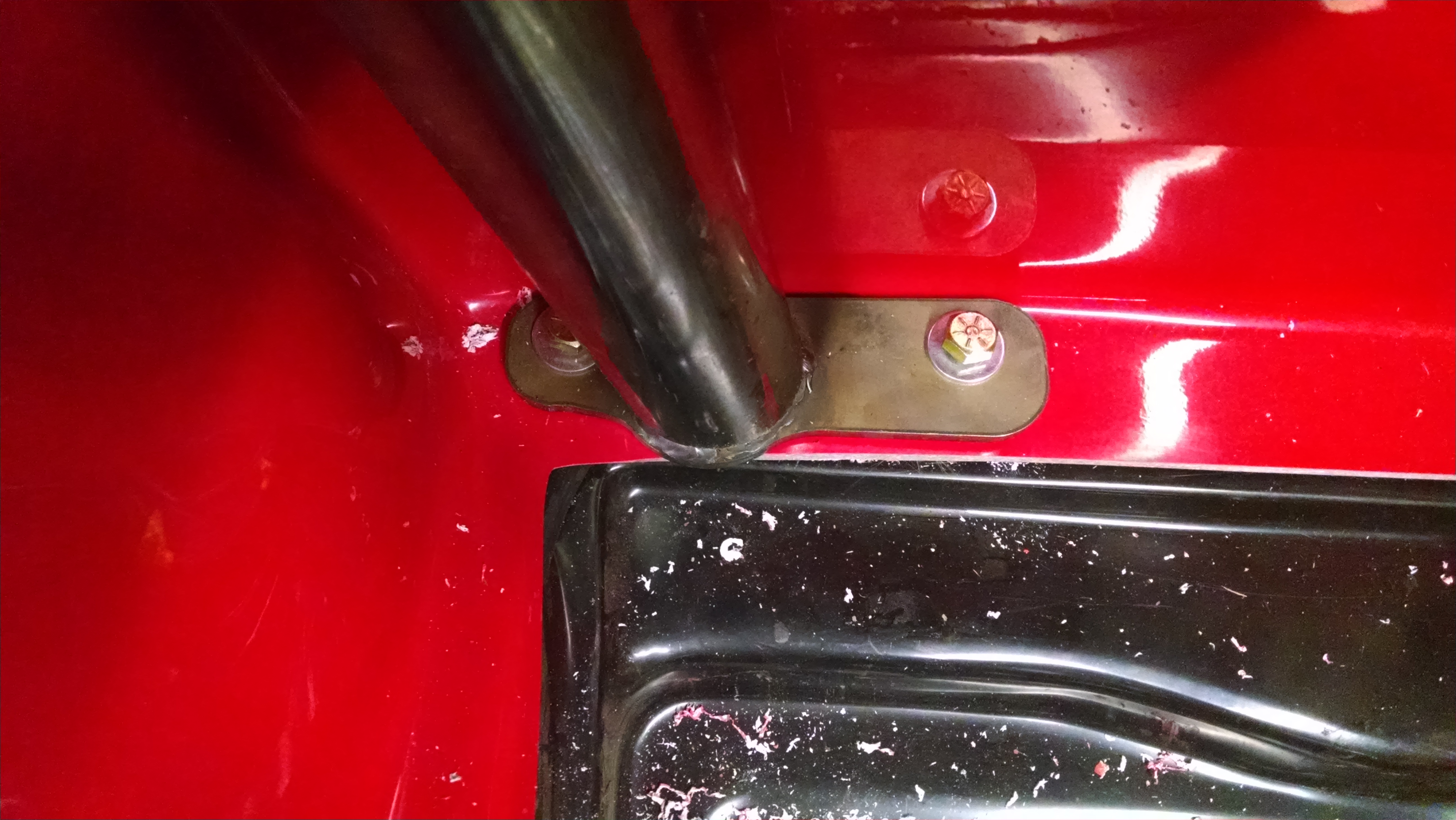 Single Show Bar/Show Bar Frame Mount Raw Steel